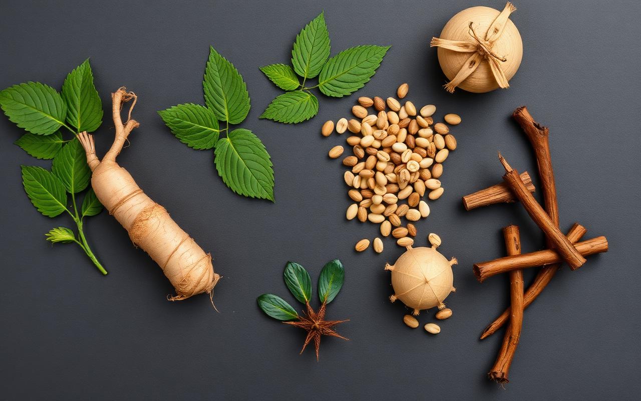Natural herbal ingredients including ginseng, maca and tongkat ali